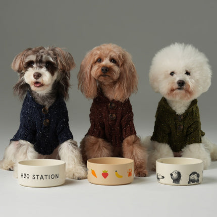 GLACIER PET SWEATER - OLIVE GREEN