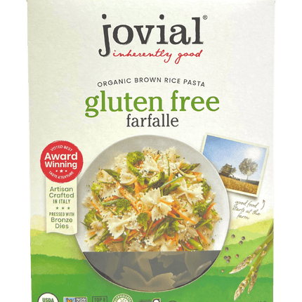Farfalle, Brown Rice, Organic, Jovial, Gluten-Free