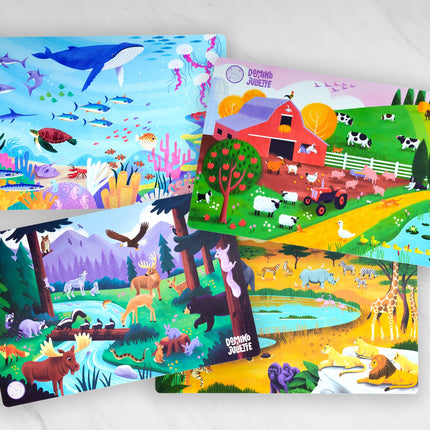 4-Pack Placemat Bundle: “Farm Sea to Shining Sea”