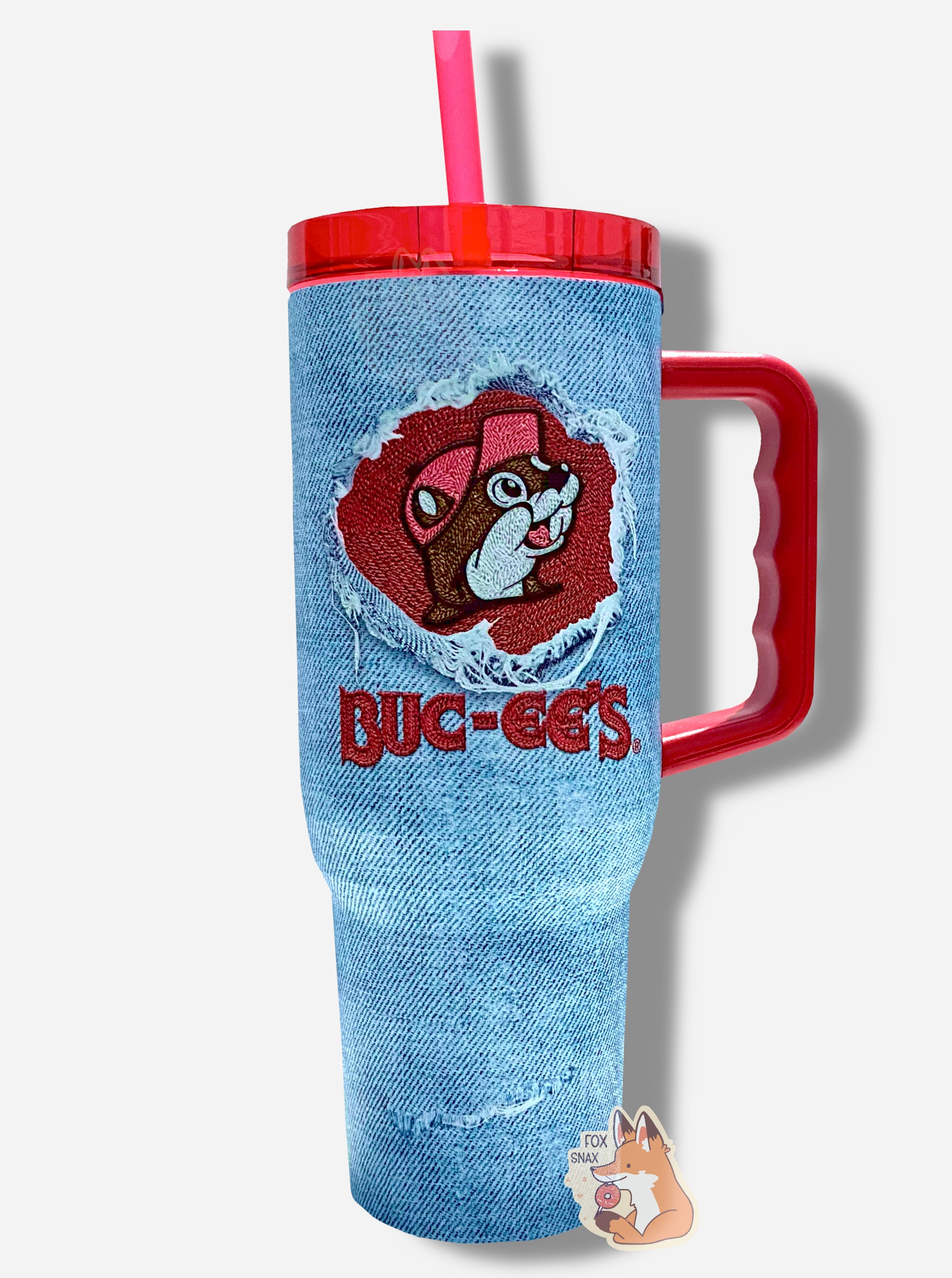 Buc-ee's Yukon Outfitters Ripped Denim 40oz Tumbler
