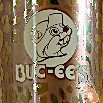 Buc-ee's Yukon Outfitters Gold Leopard Print 40oz Tumbler