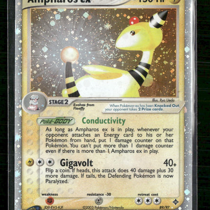 Dragon Ampharos ex #89/97 Damaged