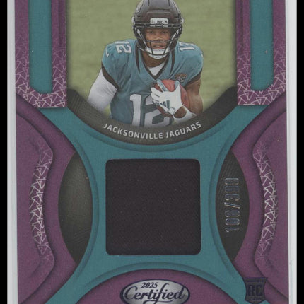 2025 Panini New Generation Jerseys Mirror Purple Travis Hunter #/399 #NGJ-TMN