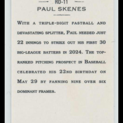 2024 Topps Allen & Ginter Mini Rookie Design Variations Paul Skenes #RD-11
