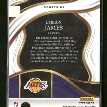 2023-24 Panini Select Red Wave Prizms LeBron James #266