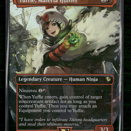 FINAL FANTASY Yuffie, Materia Hunter (Borderless) (Chocobo Track Foil) #470