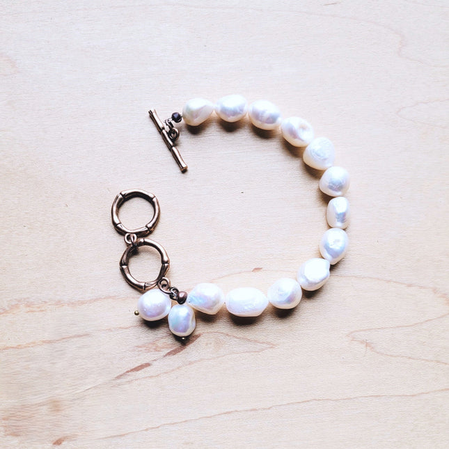 **Genuine Freshwater Potatoe Pearl Bracelet Collection 809f