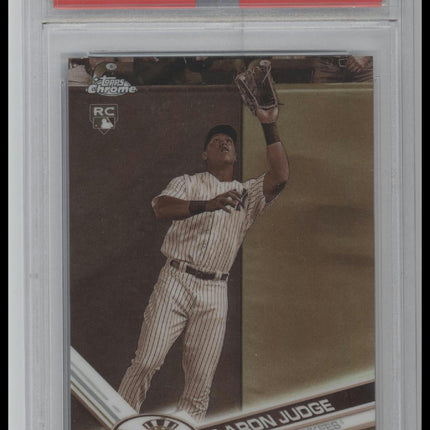 2017 T.C. Sepia Refractor Aaron Judge 10 PSA #169 (Damaged Slab NOT Card)
