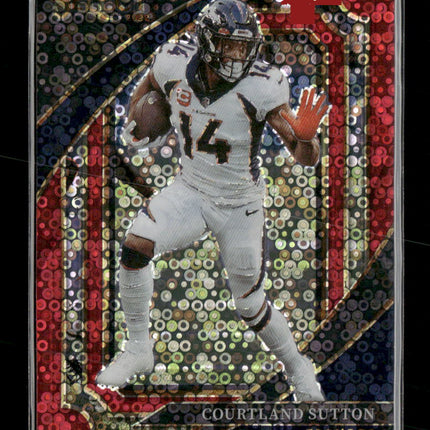 2022 Panini Select Red Disco Prizm Courtland Sutton #/49 #367