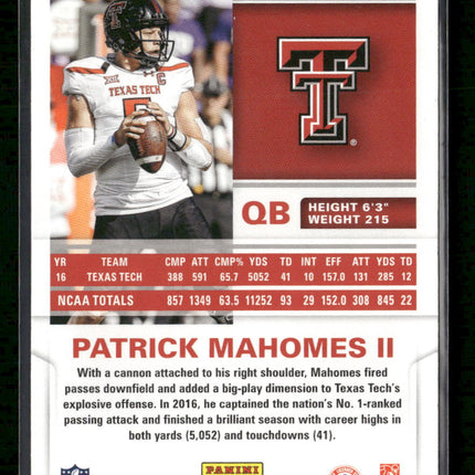 2017 Score Patrick Mahomes II Rookie #403