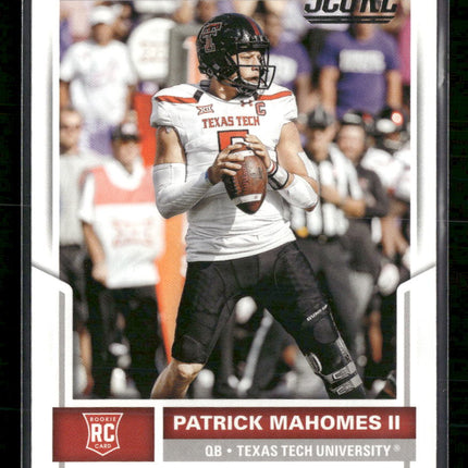 2017 Score Patrick Mahomes II Rookie #403