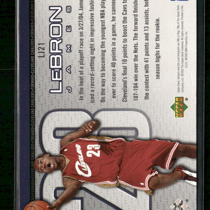 2005-06 Upper Deck LeBron James LeBron James #LJ21