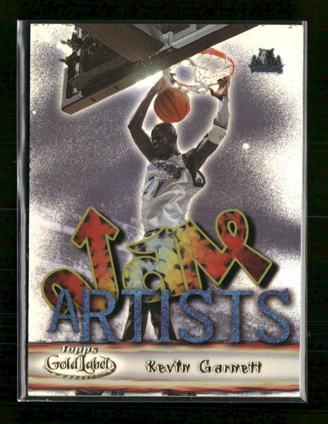 2000-01 Topps Gold Label Jam Artists Kevin Garnett #JA5