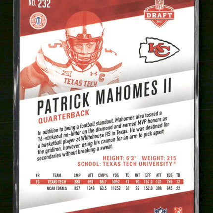 2017 Panini Prestige Patrick Mahomes II Rookie #232