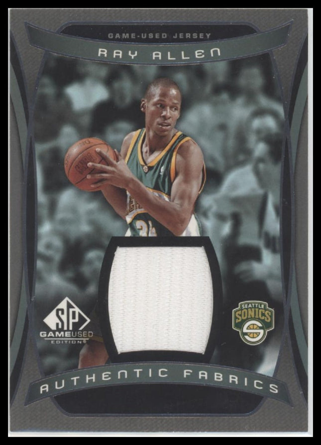 2004-05 SP Game Used Authentic Fabrics Ray Allen #AF-RA