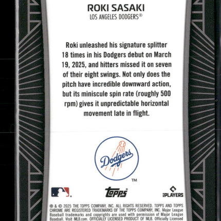2025 Topps Chrome - Shadow Etch Roki Sasaki #SE-15