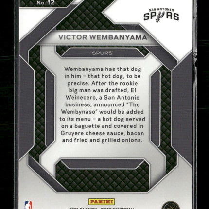 2023-24 Panini Prizm Emergent Victor Wembanyama #12