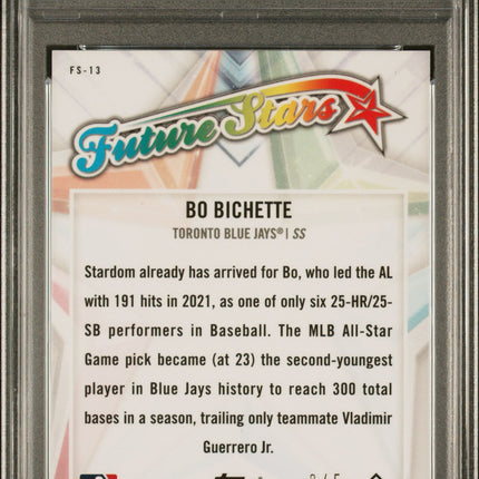 2022 Topps Chrome Future Stars Future Stars-Red Ref. Bo Bichette 9 PSA #FS13