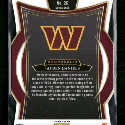 2024 Panini Select Silver Prizm Jayden Daniels Rookie #26