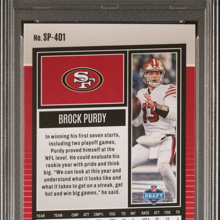 2022 Chronicles Score Premium Rookies Update Brock Purdy 8 PSA #SP401
