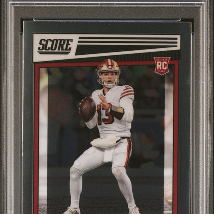 2022 Chronicles Score Premium Rookies Update Brock Purdy 8 PSA #SP401