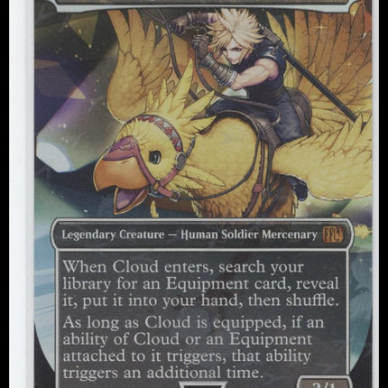 FINAL FANTASY (FIN) Cloud, Midgar Mercenary Borderless Chocobo Track Foil #0564