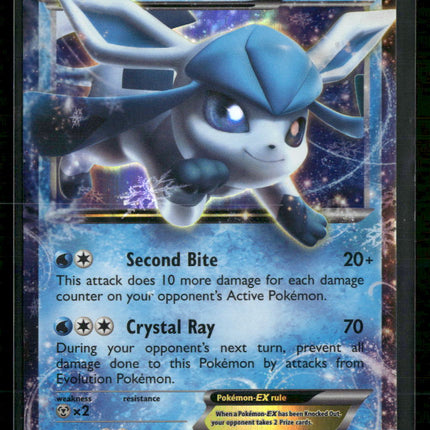 XY - Fates Collide Glaceon EX #20/124