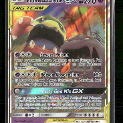 SM - Unbroken Bonds Muk & Alolan Muk GX #61/214