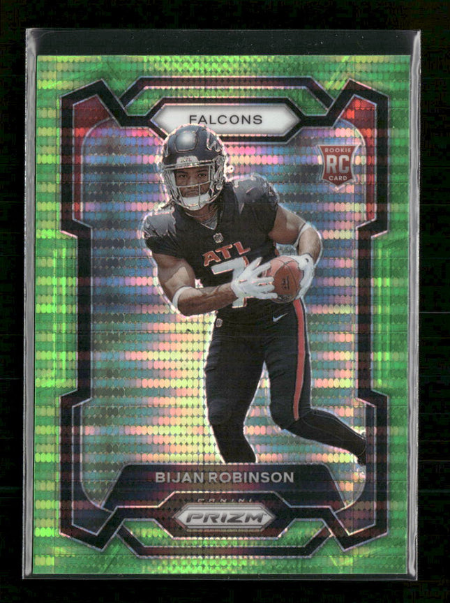 2023 Panini Prizm Green Pulsar Prizm Bijan Robinson #305