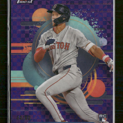 2025 Finest Purple Checkerboard Kristian Campbell Rookie #/99 #181