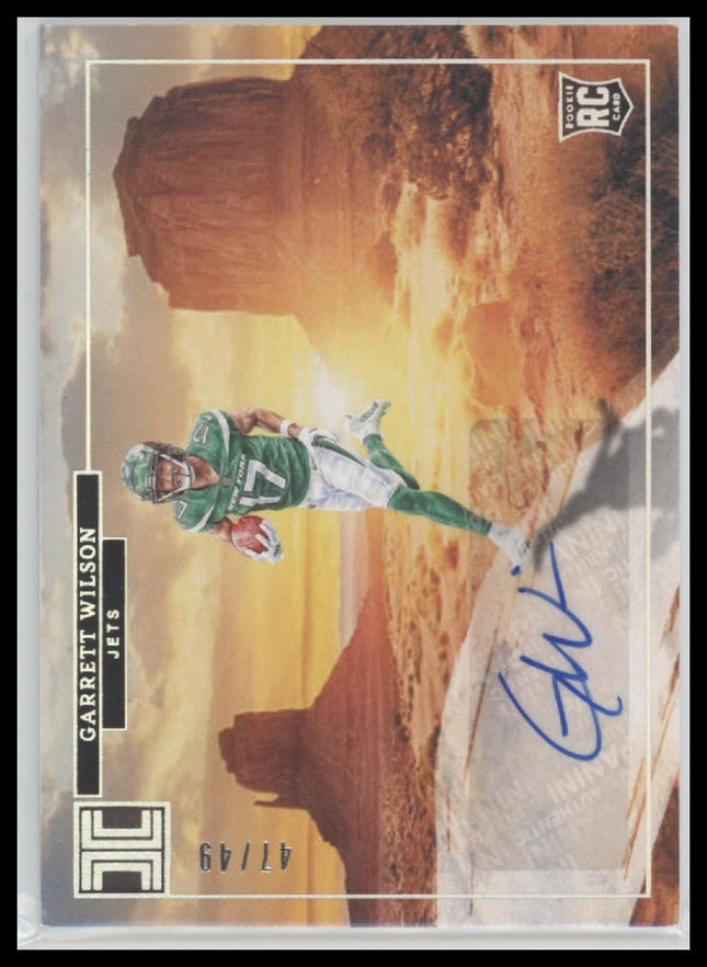 2022 Panini Impeccable Rookie Landscape #49 Garrett Wilson Auto #RLA-GWI