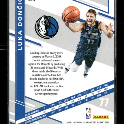 2018-19 Panini Chronicles Pink Luka Doncic Rookie #278