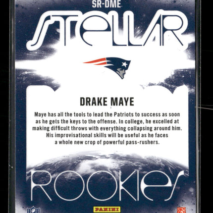 2024 Panini Rookies & Stars Stellar Rookies Red Plaid Drake Maye #SR-DME