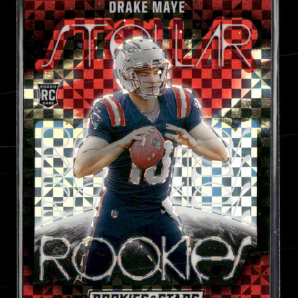 2024 Panini Rookies & Stars Stellar Rookies Red Plaid Drake Maye #SR-DME