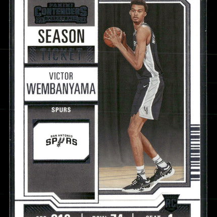 2023-24 Panini Contenders Season Ticket Retail Victor Wembanyama Rookie #11