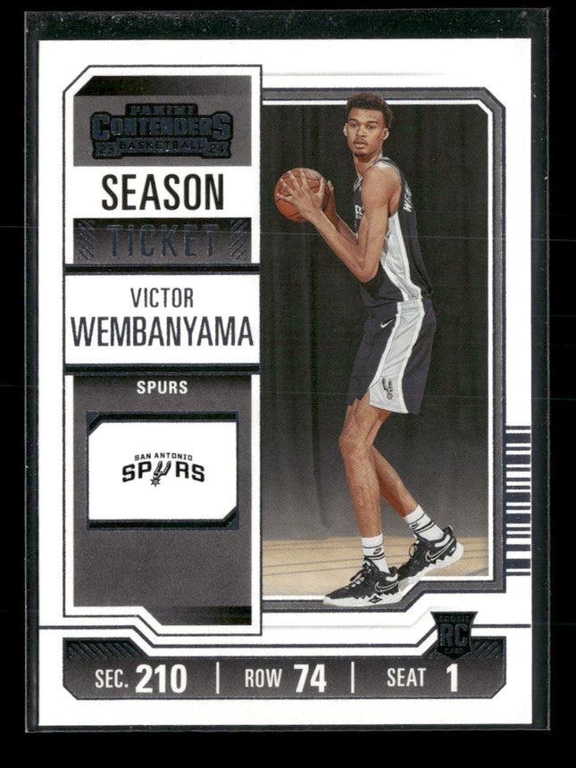 2023-24 Panini Contenders Season Ticket Retail Victor Wembanyama Rookie #11