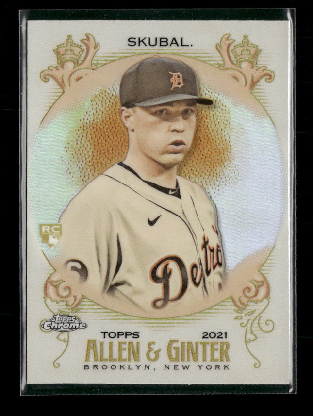 2021 Topps Allen & Ginter Chrome Tarik Skubal Rookie #245