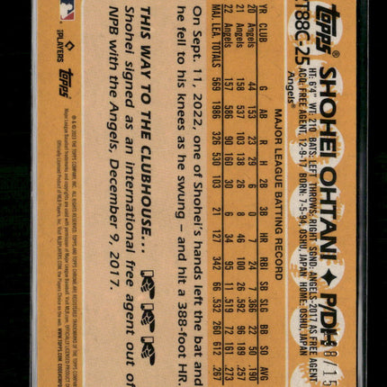 2023 Topps Baseball 35th Anniversary Chrome Blue Shohei Ohtani #/150 #2T88C-25
