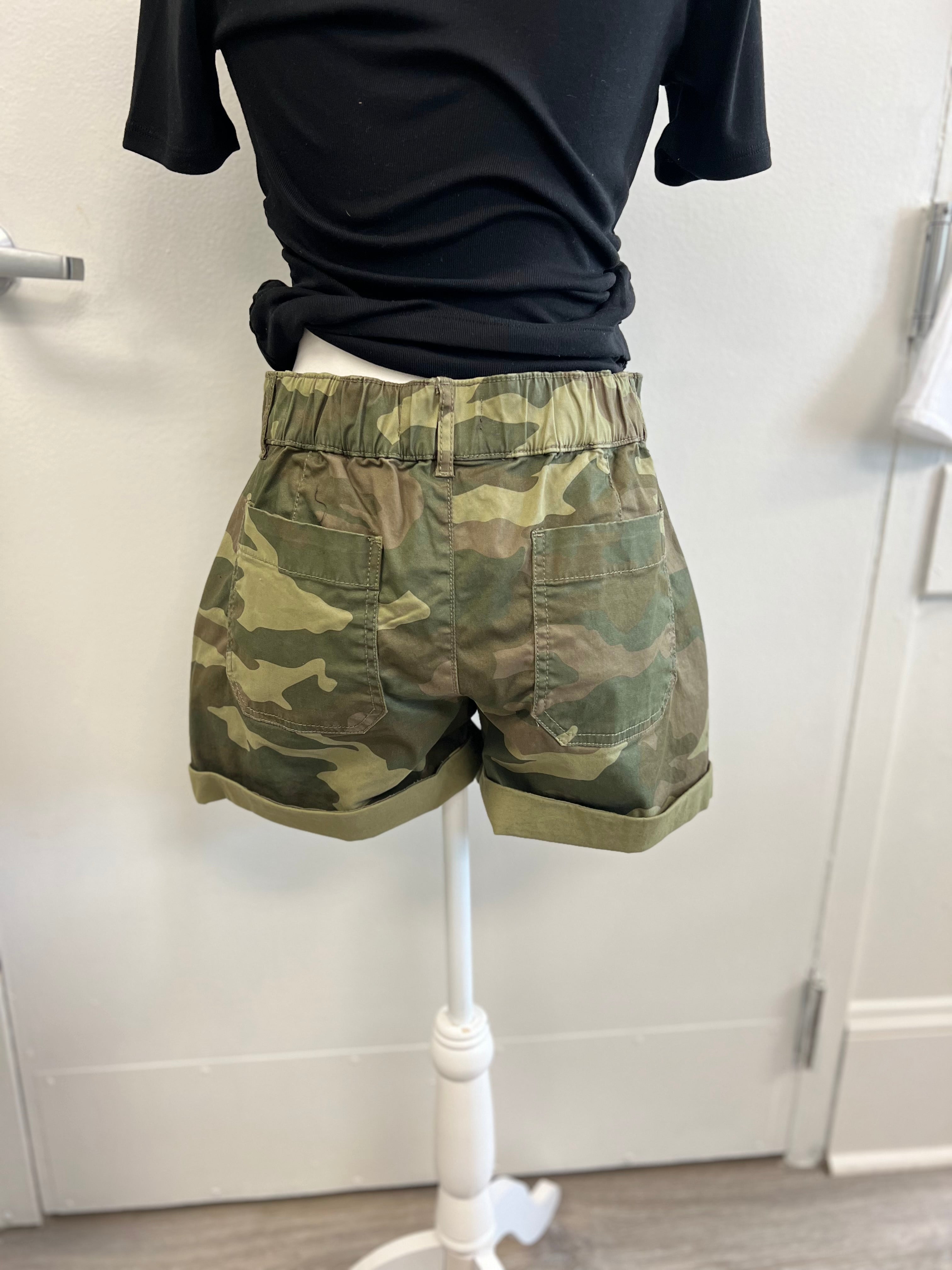 Camo Cuffed Shorts