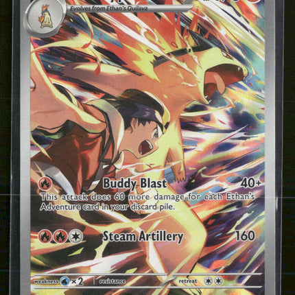 SV10: Destined Rivals Ethan's Typhlosion Holo #190/182