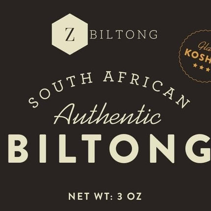 Zbiltong Authentic South African Kosher Biltong - Chili Bites, Grass-Fed Beef (3 oz)