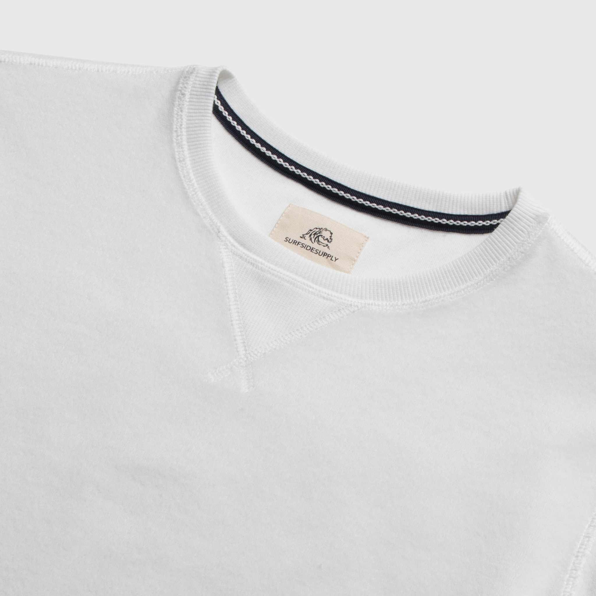 Butch Terry Crewneck - Brilliant White