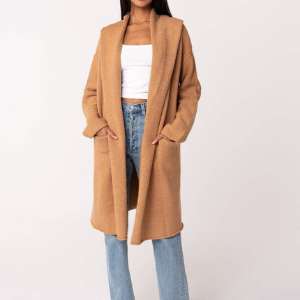 Lovestitch Lennox Sweater Coat - Camel