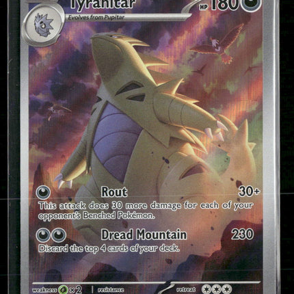 SV02: Paldea Evolved Tyranitar Holo #222/193