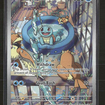 SV07: Stellar Crown Squirtle Holo #148/142