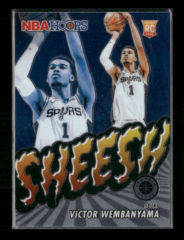 2023-24 Hoops Premium Stock Sheesh Silver Prizm Victor Wembanyama #12