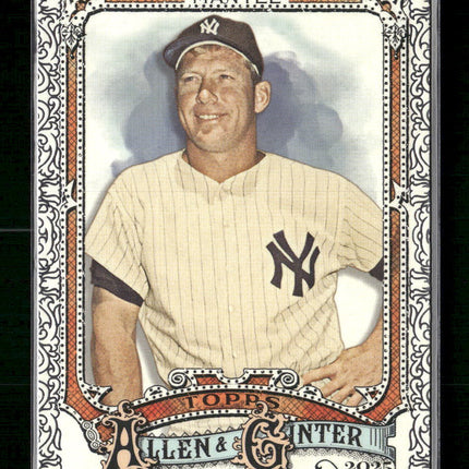 2025 Topps Allen & Ginter Silver Foil Filigree Mickey Mantle #19