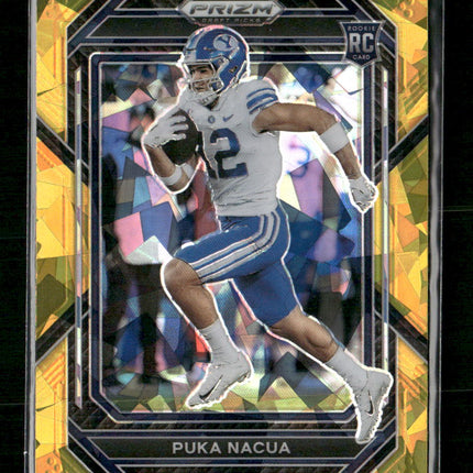 2023 Panini Prizm Draft Picks Prizms Gold Ice Puka Nacua #197
