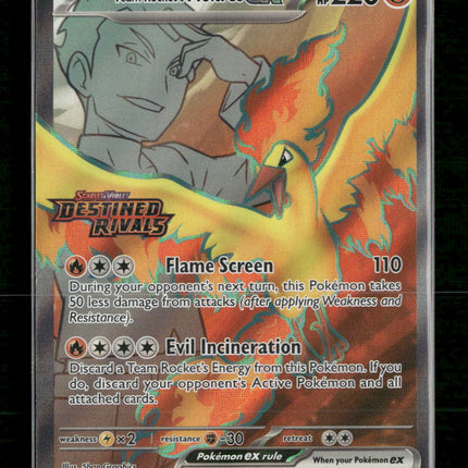SV10: Destined Rivals Team Rocket's Moltres ex Holo #208/182