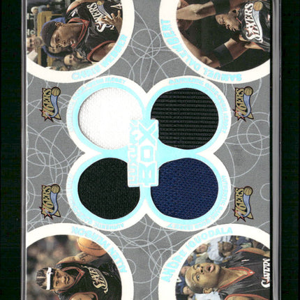 2005 Topps Box Out Relics Allen I / Chris W / Andre I / Samuel D #/193 #BOR-20
